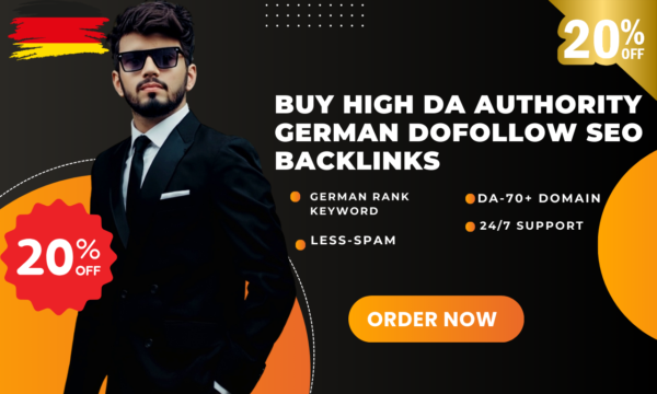 Buy high DA authority German dofollow SEO backlinks